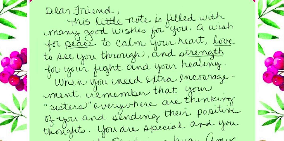 Letter of Encouragement for Someone with Cancer: Causes and Risk Factors